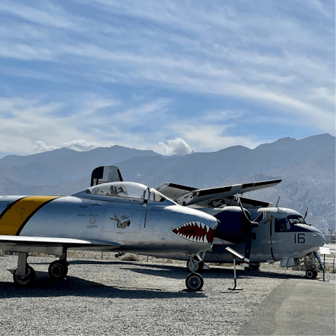 Visit Palm Springs Air Museum – just a short drive away