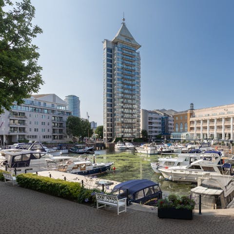 Discover the lovely Chelsea Harbour, not far from this home