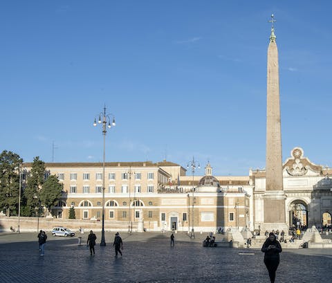 Piazza del Popolo nearby
