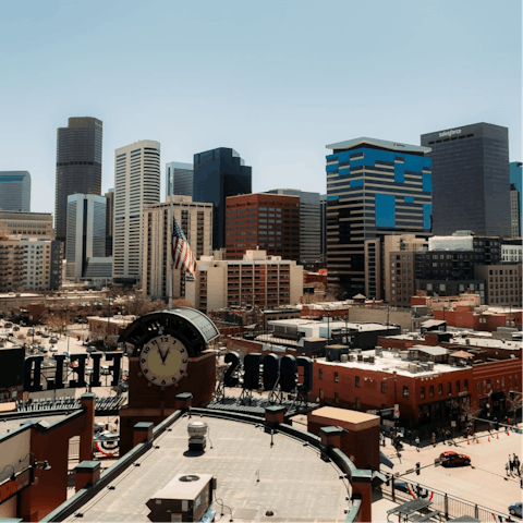Discover Denver on your doorstep, from your home close to the Mile High Stadium