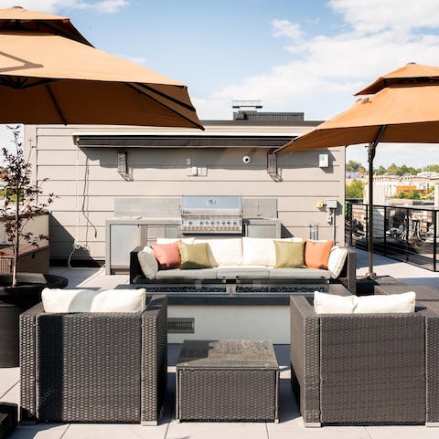 Rent the building's rooftop space for a special occasion