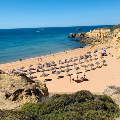 Wander down to sandy Praia da Luz – it's just eight minutes away