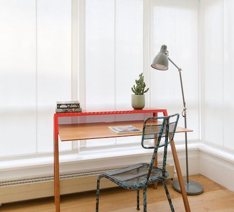 This industrial-chic desk