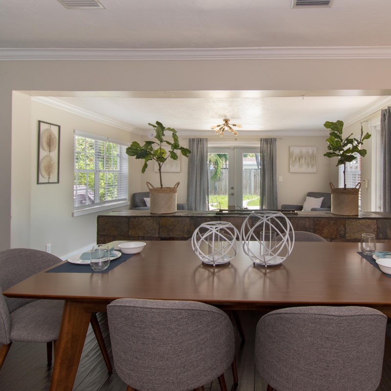Serve up a home cooked dinner at the large dining area
