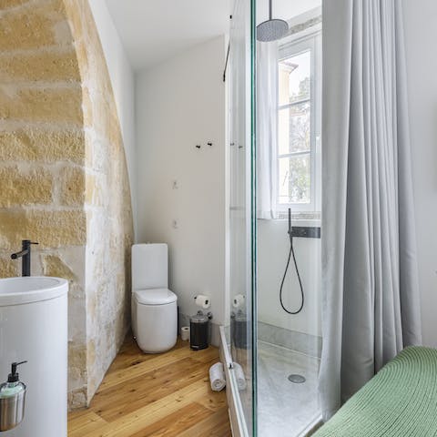 Pamper yourself in the minimalist luxury bathrooms
