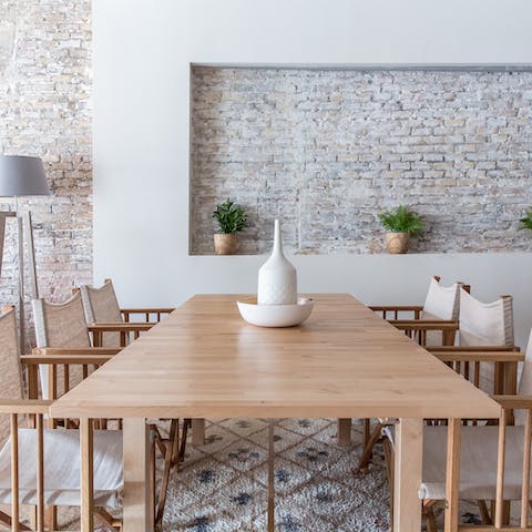 Settle in for a Spanish feast around the Scandi-inspired dining table  