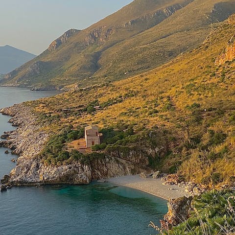 Explore San Vito Lo Capo, including one of its beaches 80 metres away