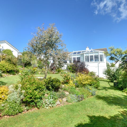 The garden is the crowning jewel of this home