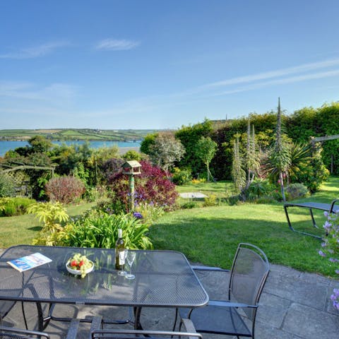 Dine alfresco to take in even more of that view
