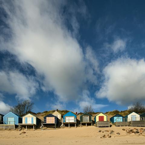 Hire yourself a beach hut on Abersoch's sought after beachfront, a little over a mile away