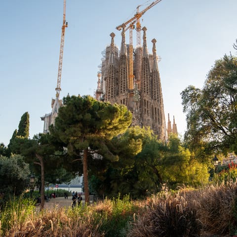 Stay in an iconic location, just a three-minute walk from Sagrada Familia