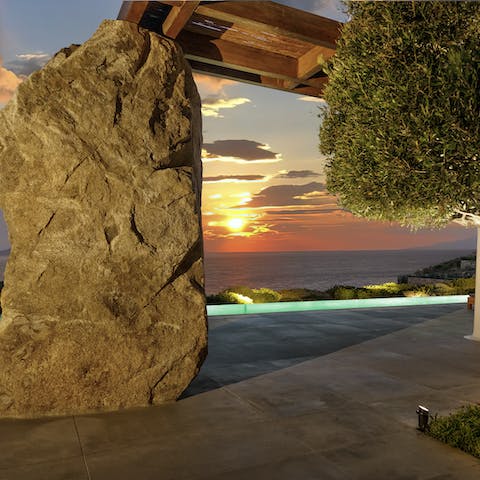 Witness the most incredible Aegean sunsets