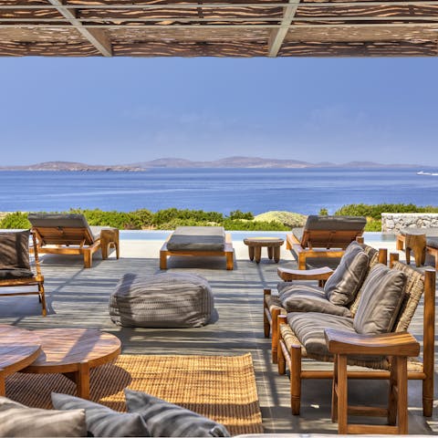 Listen to Riptide on this home's playlist in the outdoor lounge