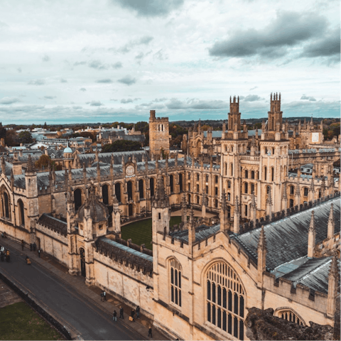 Explore historic Oxford on foot from this central base