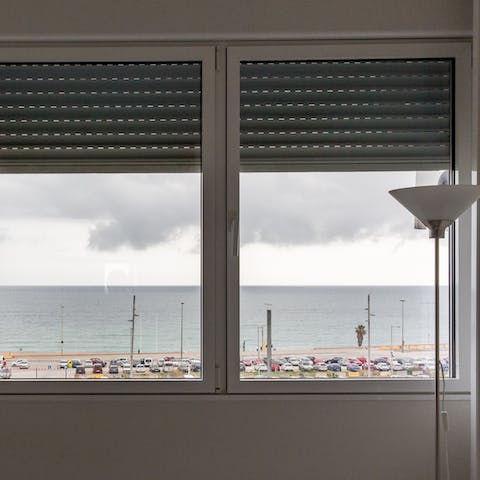 The sea view from the bedrooms