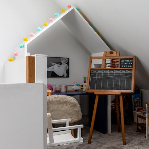 Let the kids' imaginations run wild with two dedicated children's bedrooms
