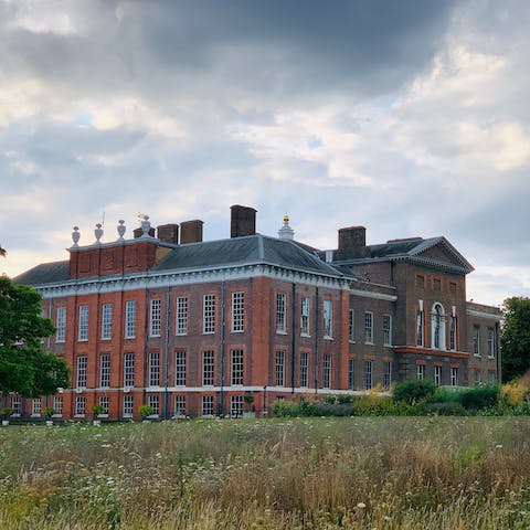 Follow in the footsteps of royalty at Kensington Palace – a twenty-minute walk 
