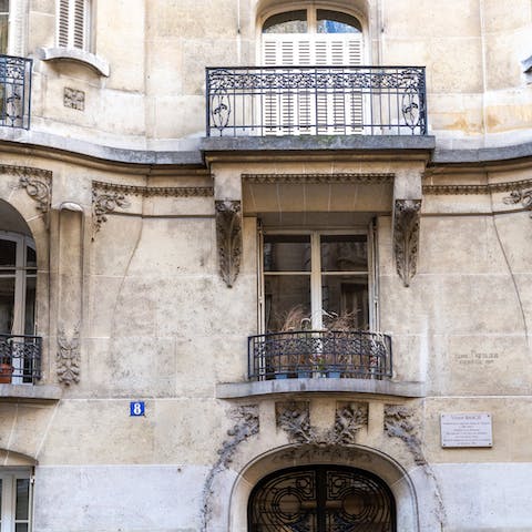 Characterful Art Nouveau facade