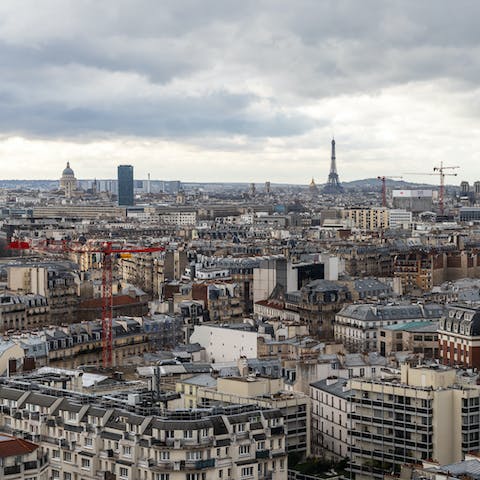 Take in the unbeatable vistas of every corner of Paris from your private terrace