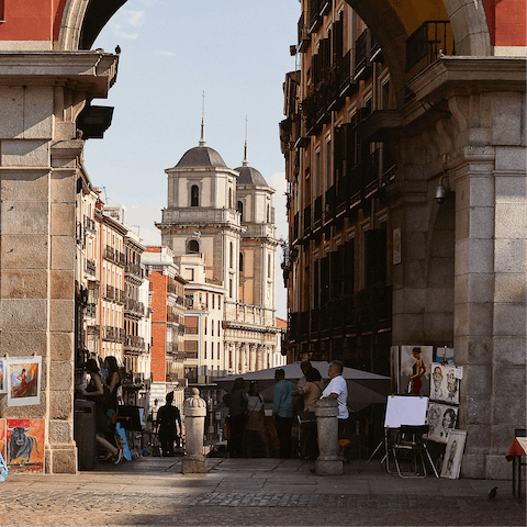 Feel the vibrant heart of Madrid while exploring the city centre