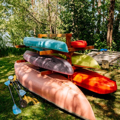 Grab a kayak and head out onto Silver Lake 