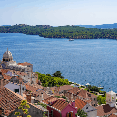 Hire a boat and enjoy an island hopping tour through the Dalmatian Coast