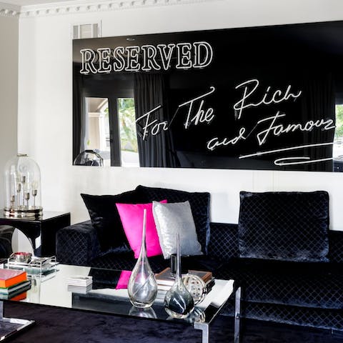 Enjoy the home's wall art