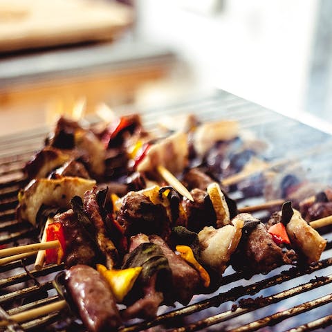 Grill up a feast at the barbecue station