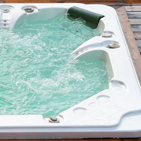 Unwind in the hot tub