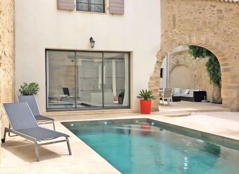 Start the morning with a relaxing swim in the private pool