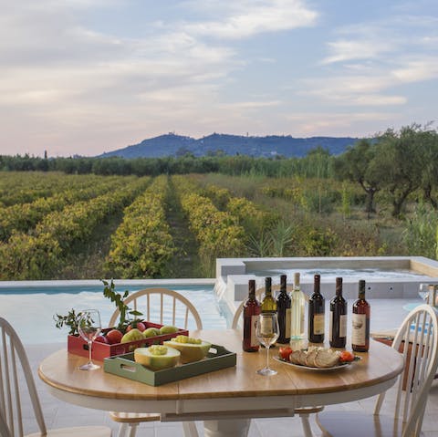 Make wine and olive oil tasting on the estate your only firm plan of the day
