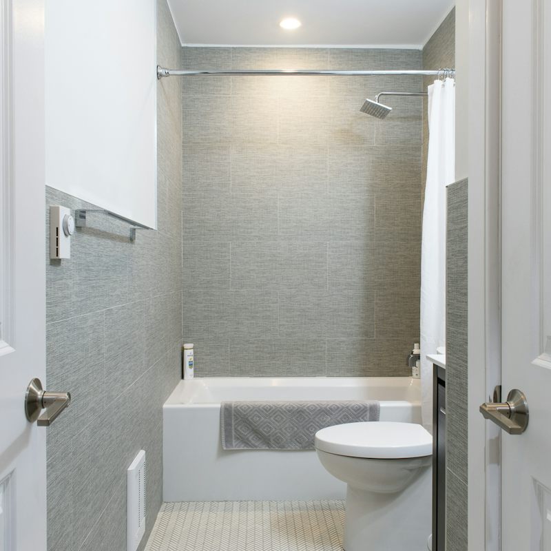 The modern and fresh bathroom