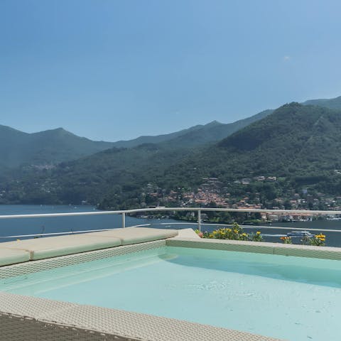 Cool off from the Italian sun in private pool