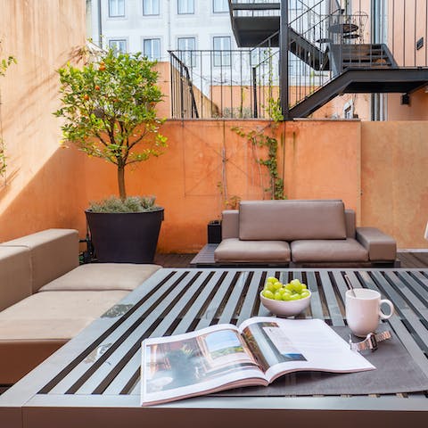 Relax outside on one of your two separate terraces