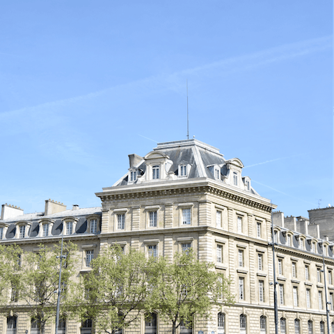 Explore Paris from a central location in the fashionable Marais district