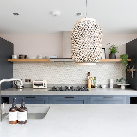 The contemporary kitchen design