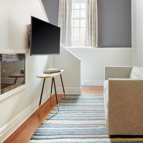 Curl up in front of the electric fire after a long day spent sightseeing