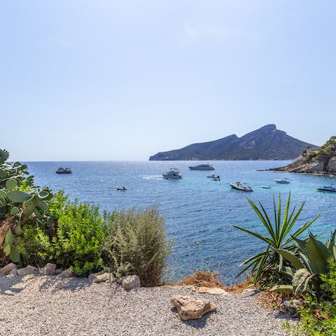 Make your way to Cala S'Algar – a beautiful rocky cove – just a stone's throw away