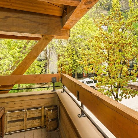 Breathe in the crisp Colorado air from your balcony