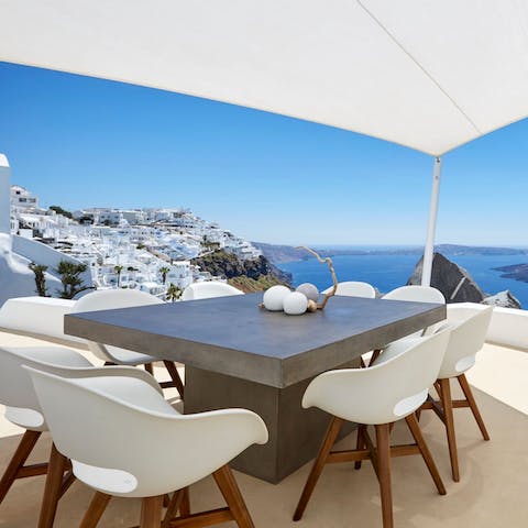 Serve up some local Greek culinary delights with a view 