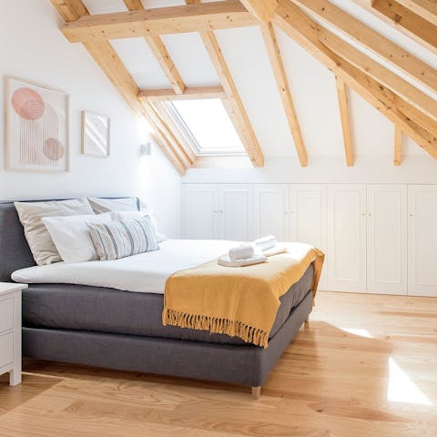 Get a restful night's sleep in the light, minimalist bedroom