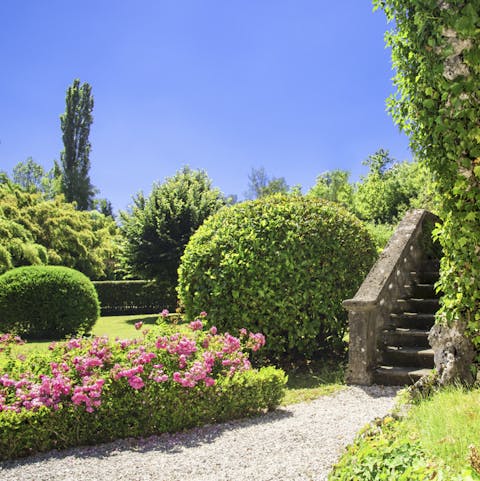 Explore the beautiful gardens