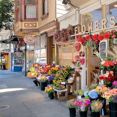 Revel in the small town atmosphere of the family-friendly Noe Valley neighbourhood