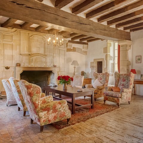 Enjoy cosy evenings by the fireplace after a fun-filled afternoons discovering the surrounding countryside