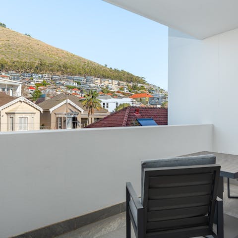 Gaze out at the mesmerising mountains before you from your private balcony