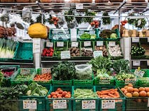 Pick up some fresh products at O Mercado de Alcântara
