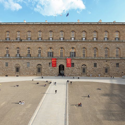 Pitti Palace across the square