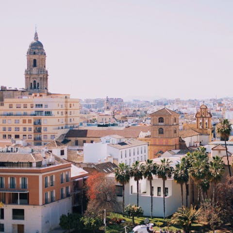 Make the quick drive to Malaga and drink in the history of the city