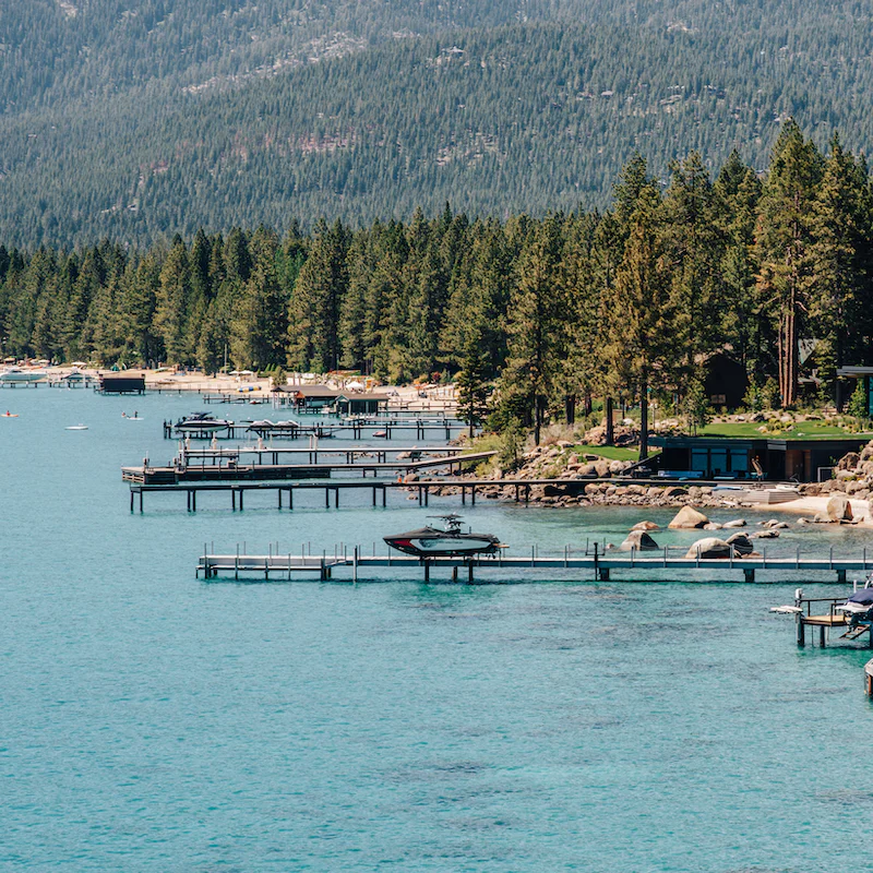 A short drive from the lake