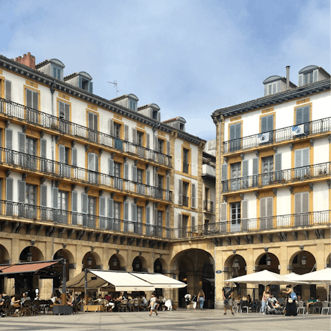 Walk to the Old Town for pintxos in ten minutes